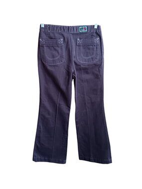 30x30 Vintage 1970's Disco Jeans H.I.S Brown Bell-Bottom Flare